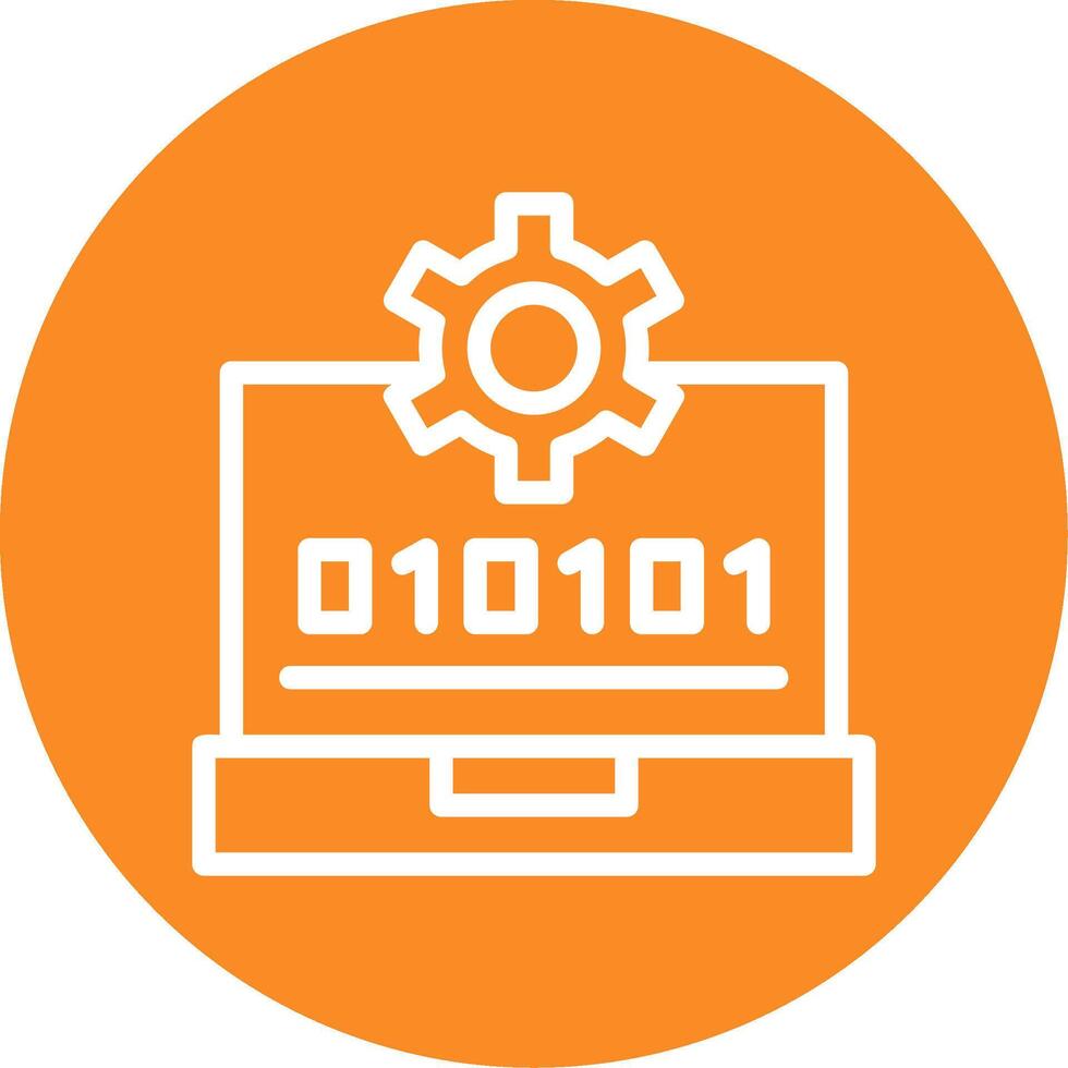 Swift Skill Outline Circle Icon vector
