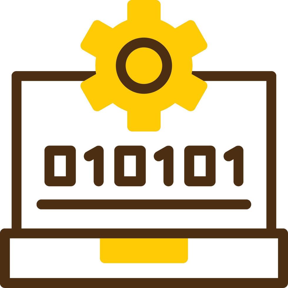 Swift Skill Yellow Lieanr Circle Icon vector