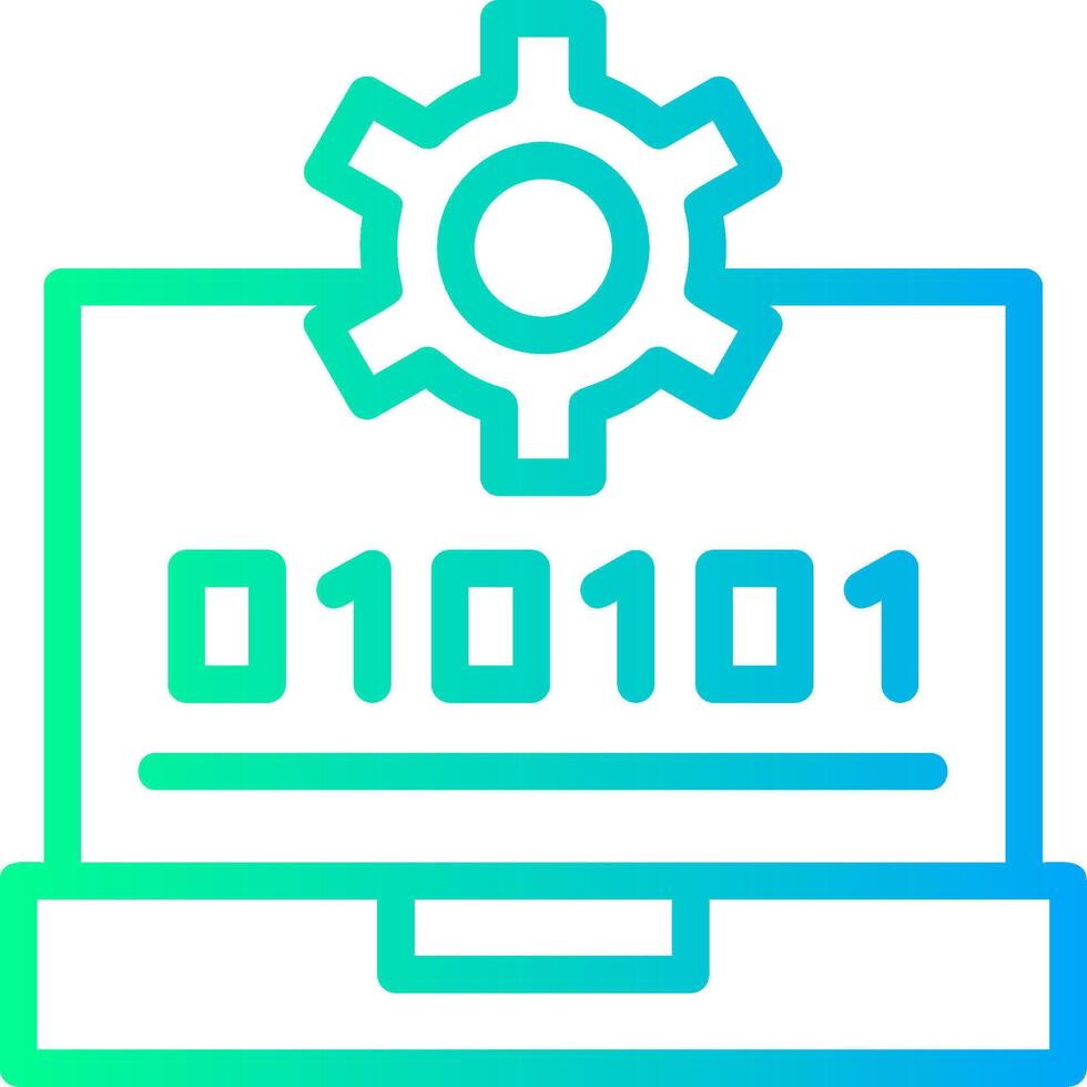 Swift Skill Linear Gradient Icon vector