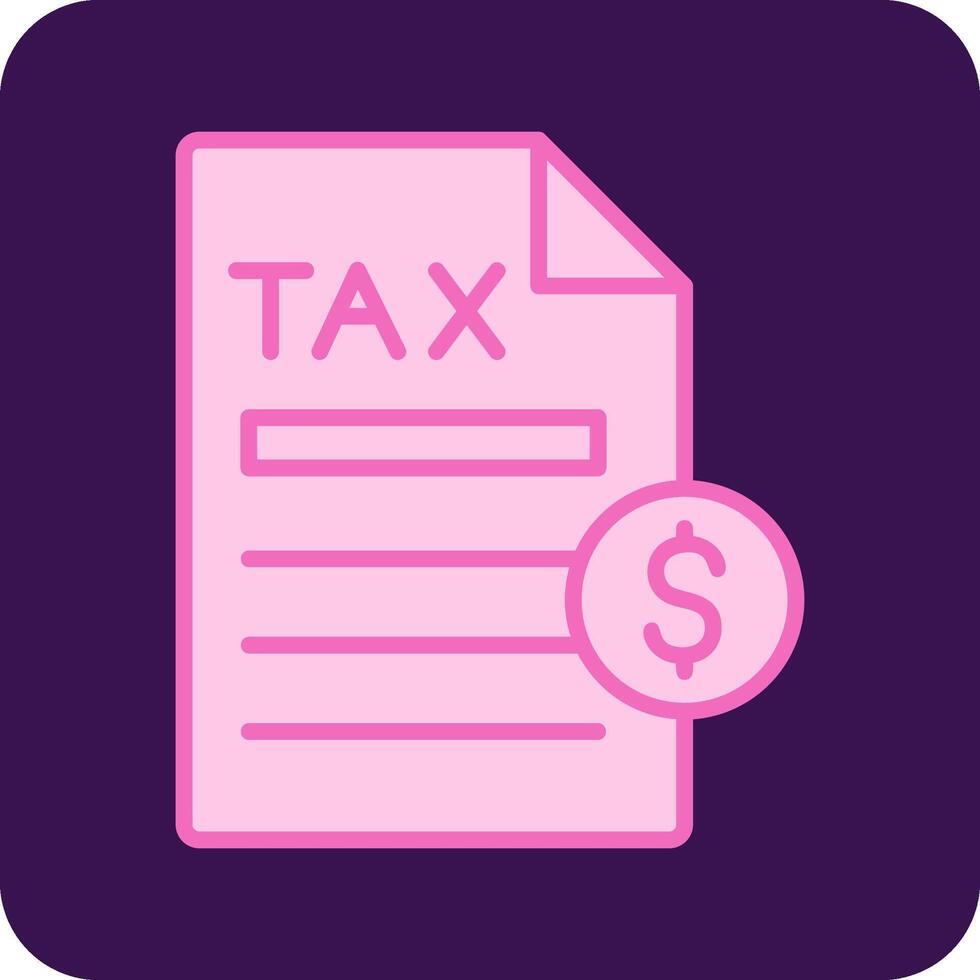 impuesto pago vector icono