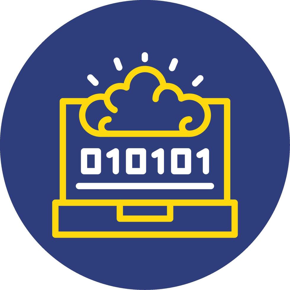 Swift Mind Dual Line Circle Icon vector
