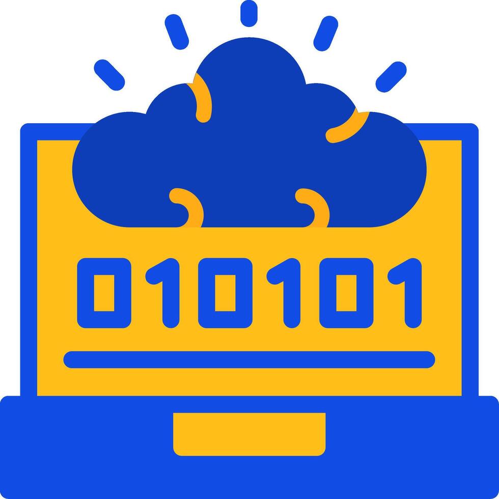 Swift Mind Flat Two Color Icon vector