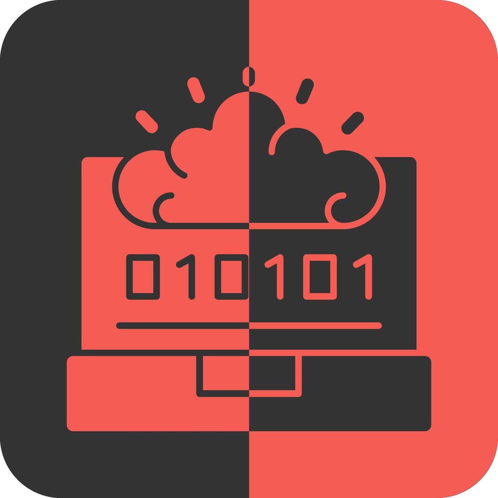 Swift Mind Red Inverse Icon vector