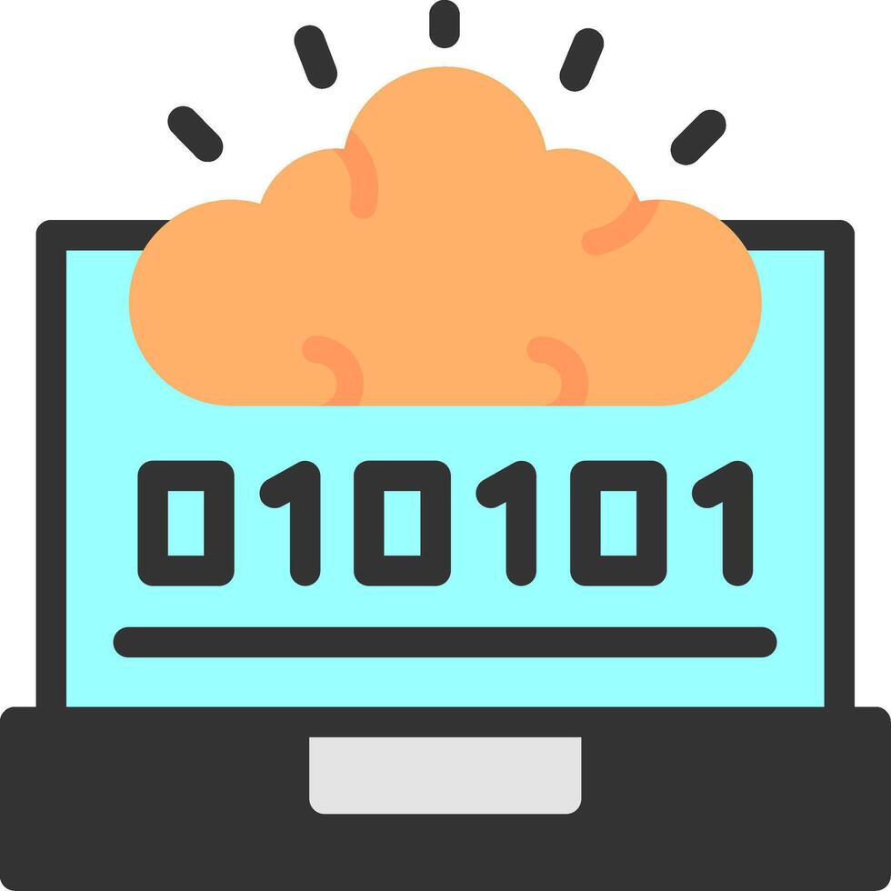 Swift Mind Flat Icon vector