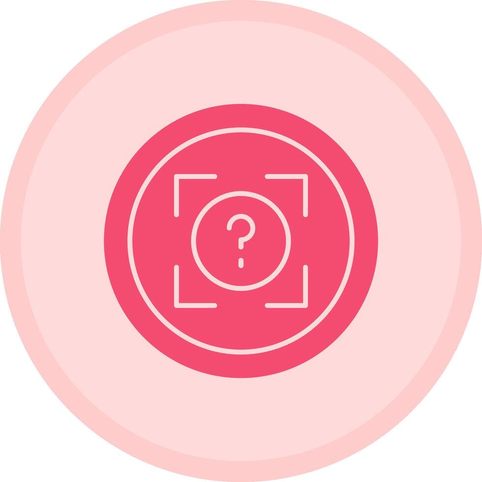 Snap Quiz Multicolor Circle Icon vector