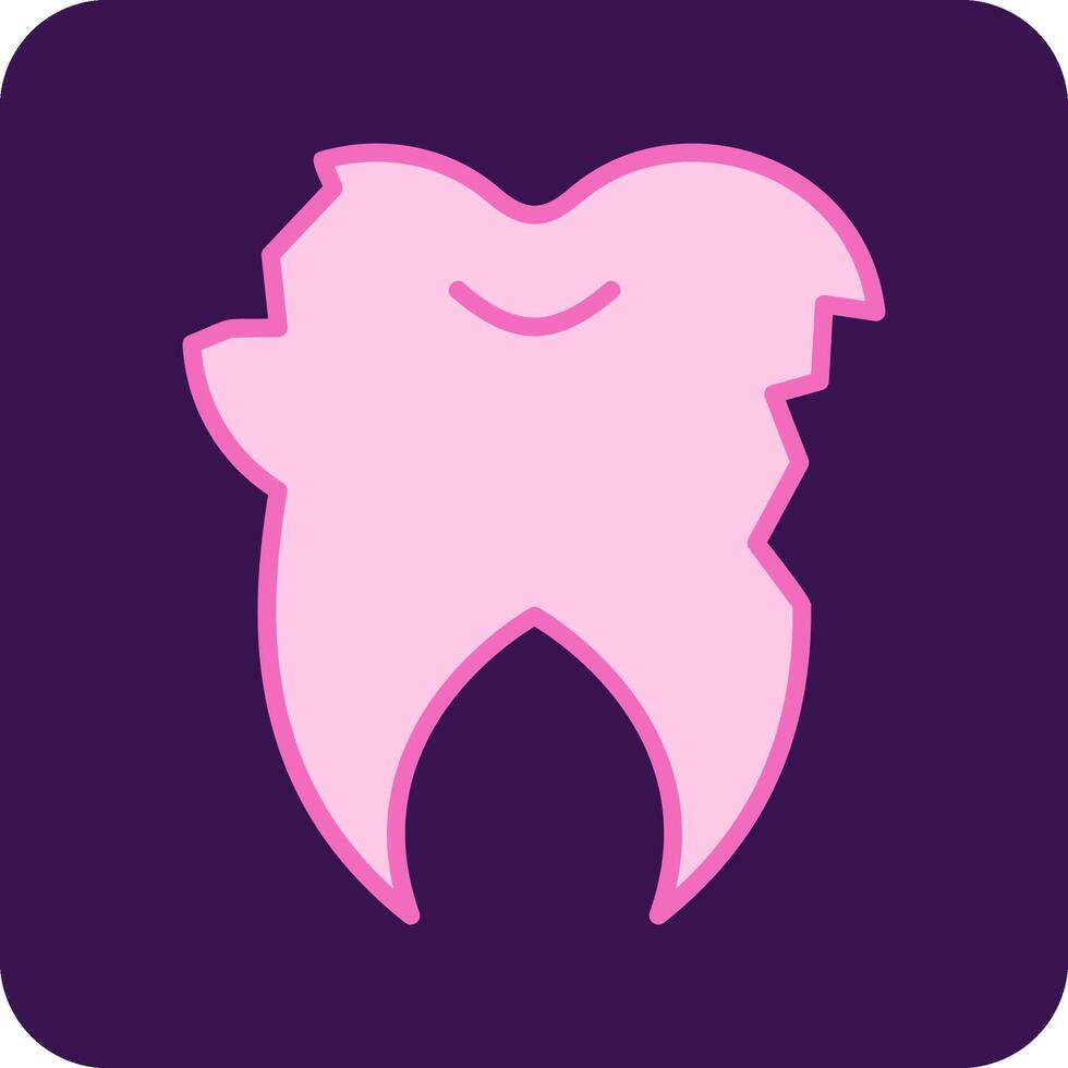 Broken Tooth Vector Icon