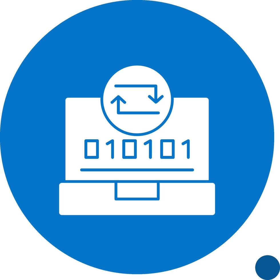 Swift Sync Glyph Shadow Icon vector