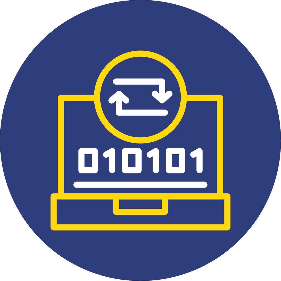 rápido sincronizar doble línea circulo icono vector