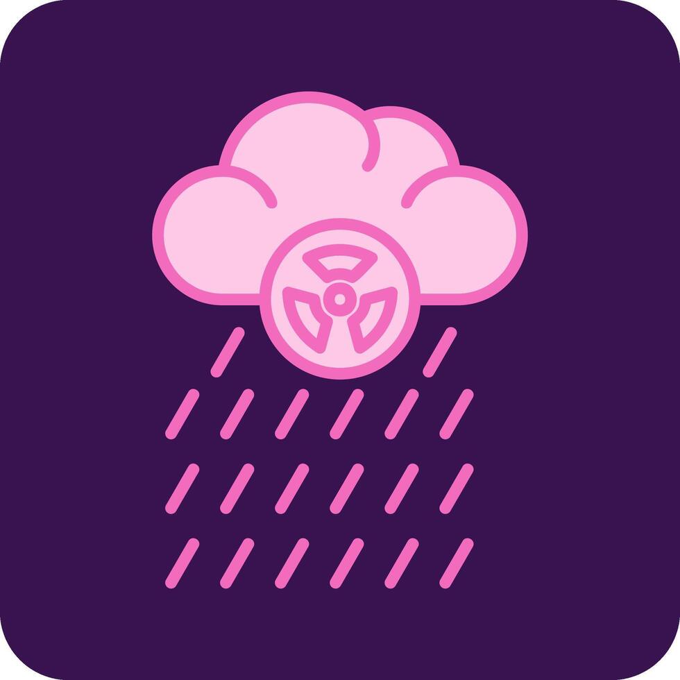 icono de vector de lluvia ácida