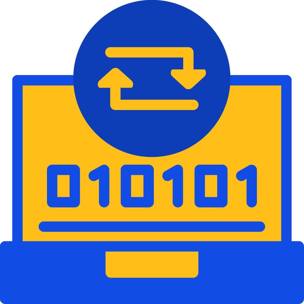 Swift Sync Flat Two Color Icon vector