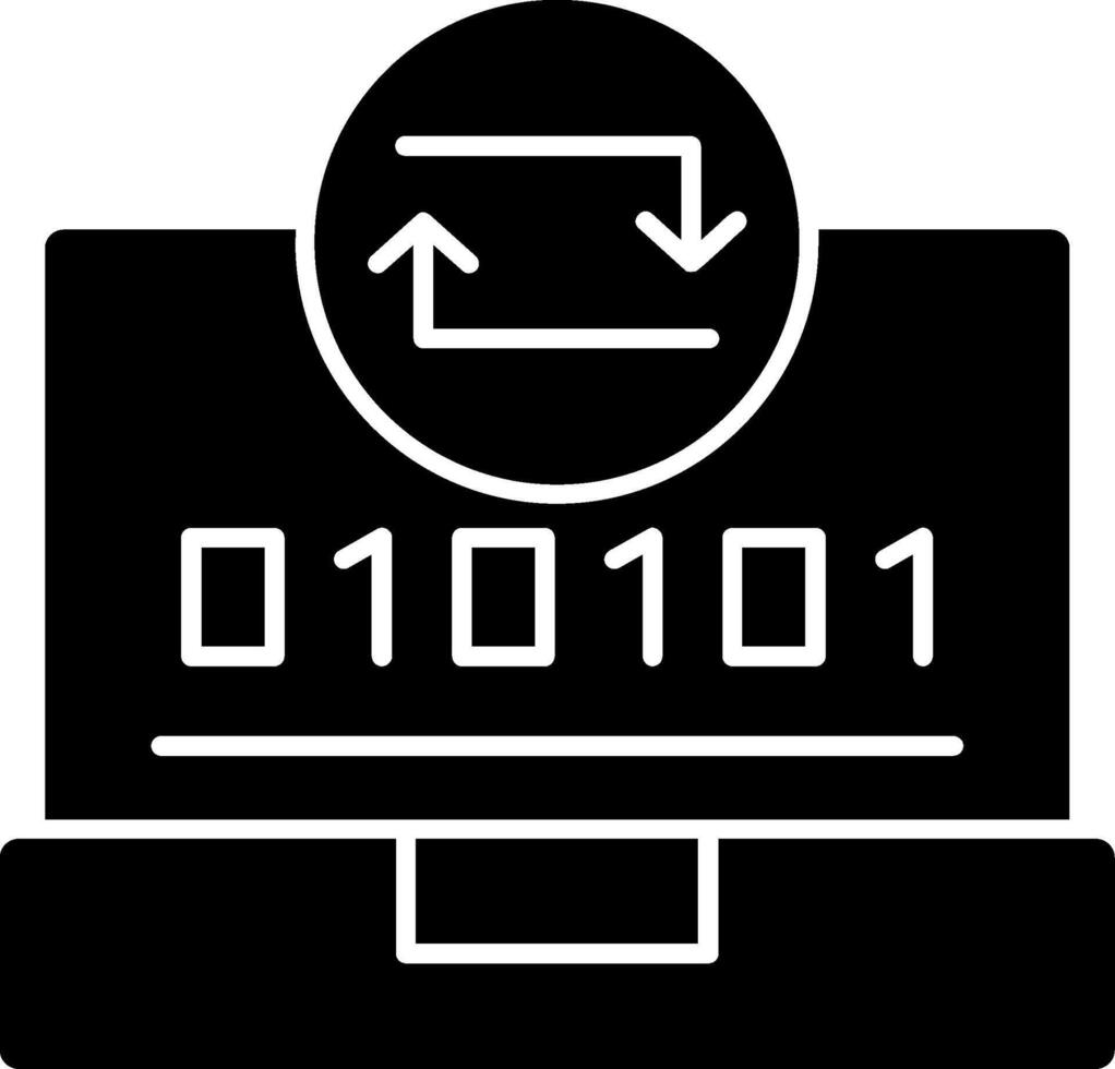Swift Sync Glyph Icon vector