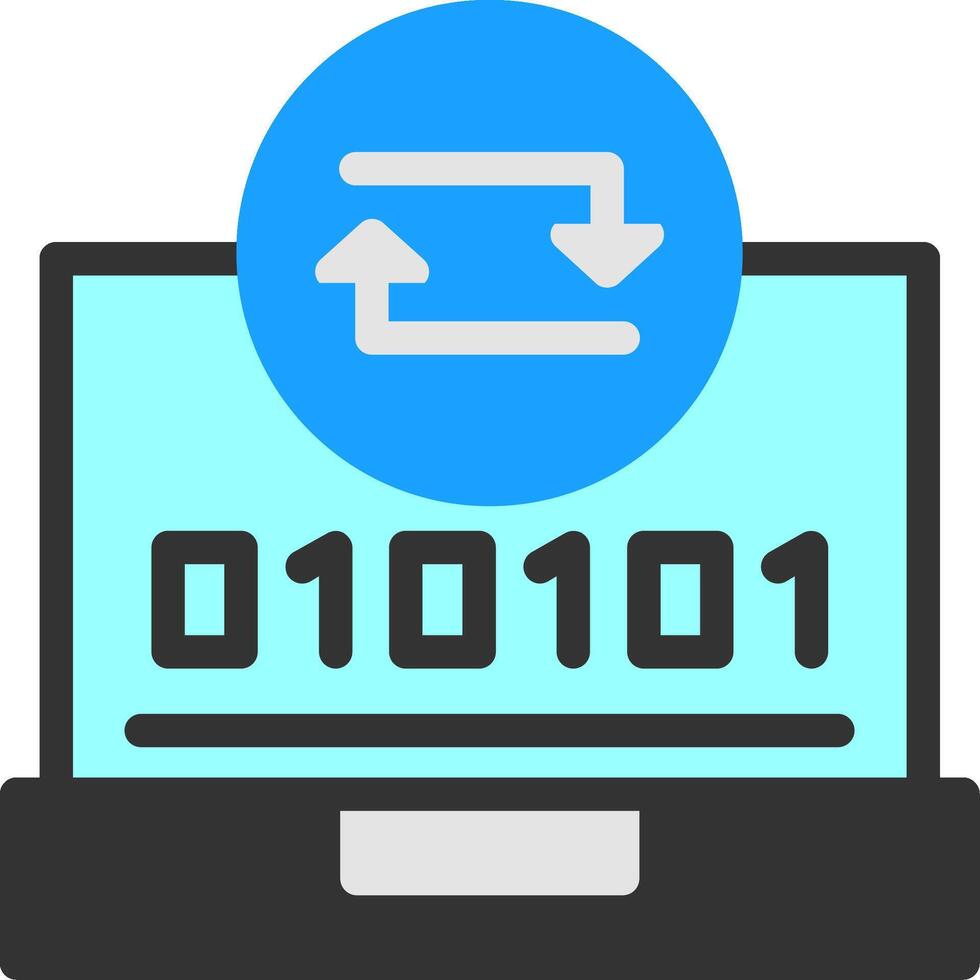 Swift Sync Flat Icon vector