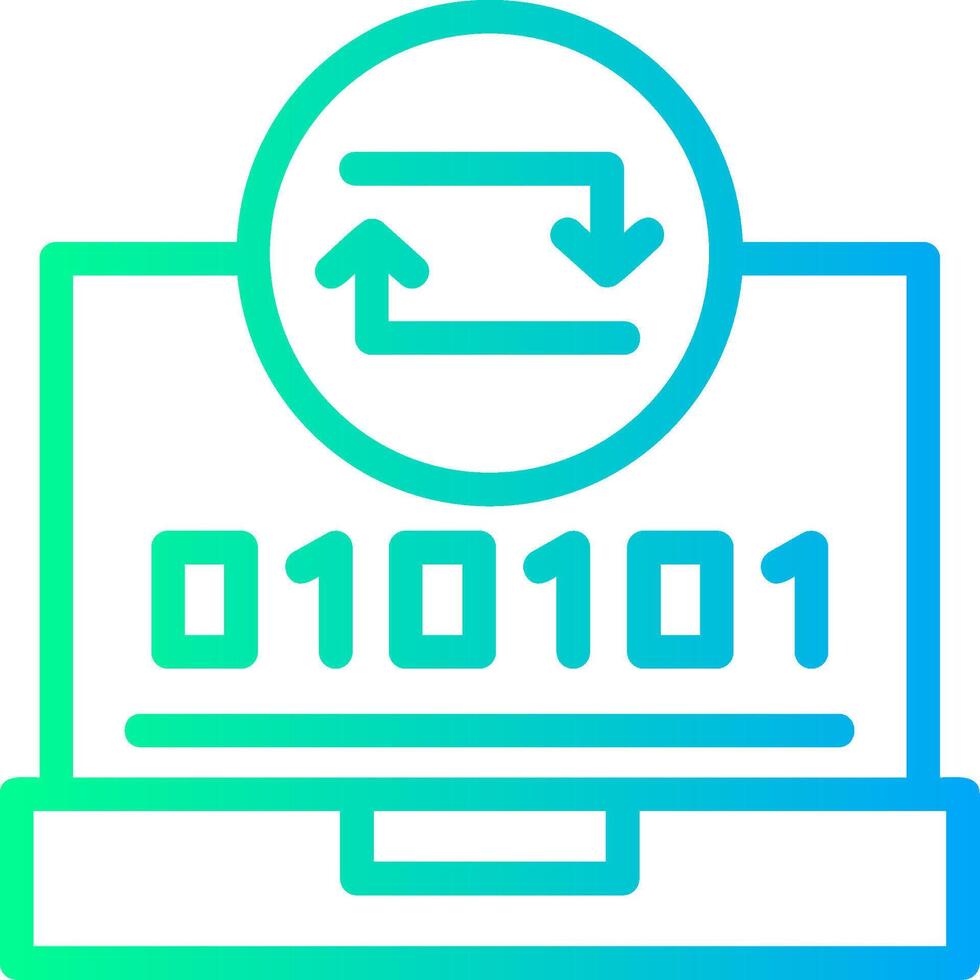 Swift Sync Linear Gradient Icon vector