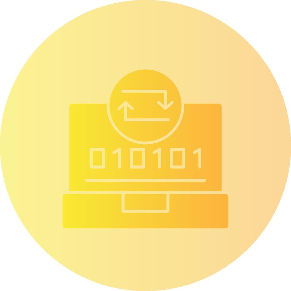Swift Sync Gradient Circle Icon vector