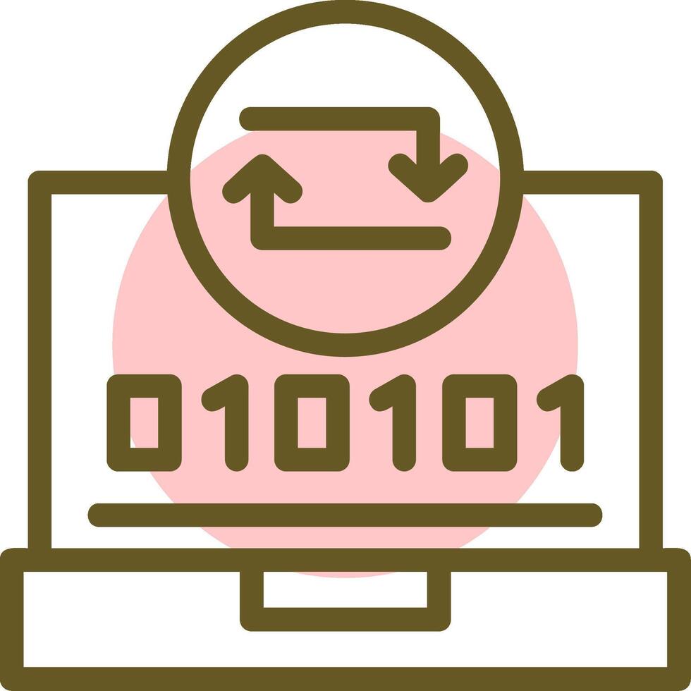 Swift Sync Linear Circle Icon vector