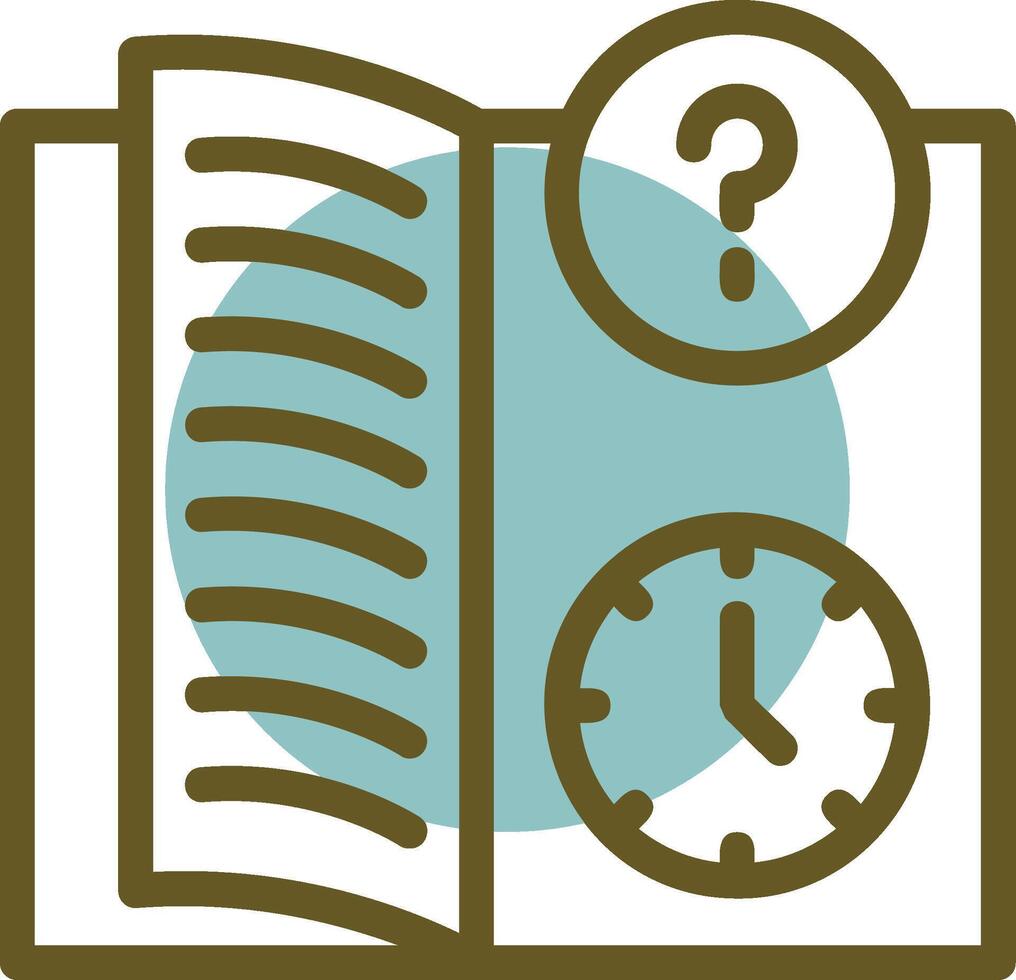 Quiz Flex Linear Circle Icon vector