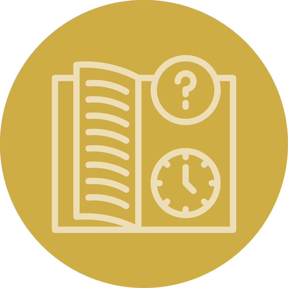 Quiz Flex Line Multi color Icon vector