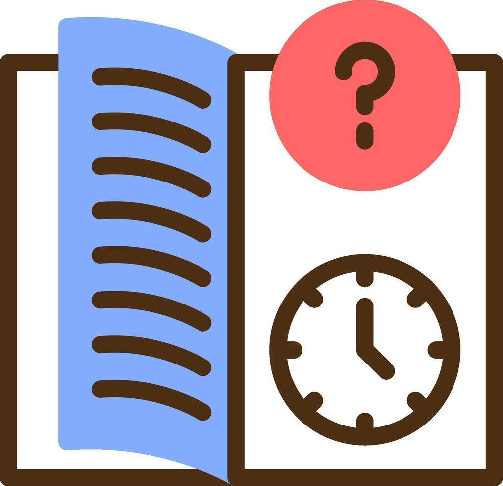 Quiz Flex Color Filled Icon vector