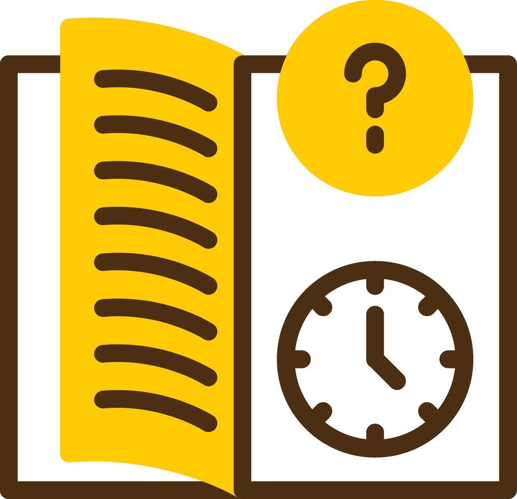 Quiz Flex Yellow Lieanr Circle Icon vector