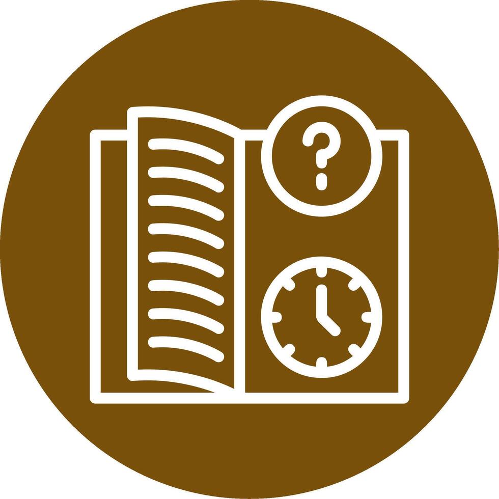Quiz Flex Outline Circle Icon vector