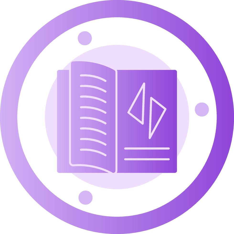 Edu Jolt Glyph Gradient Icon vector