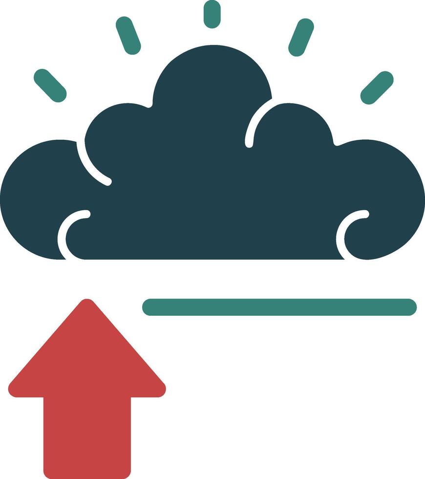 Mind Swipe Glyph Two Color Icon vector