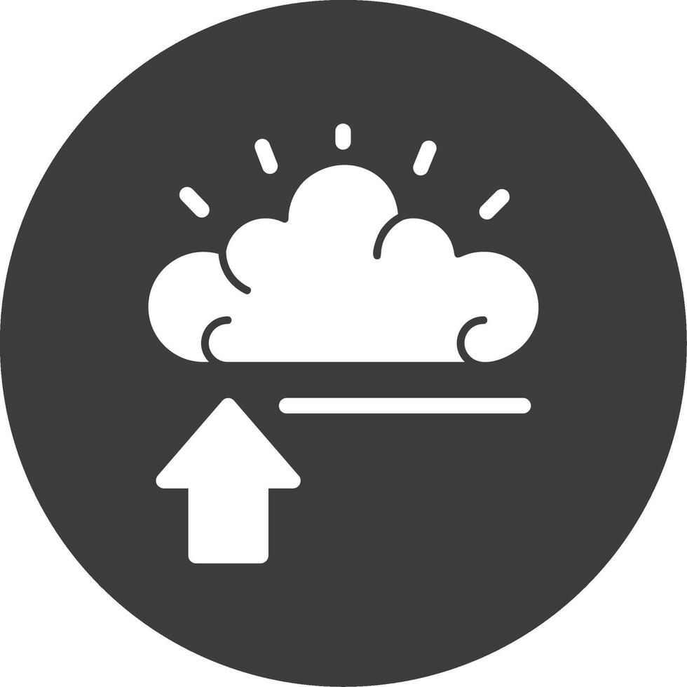 Mind Swipe Glyph Circle Icon vector