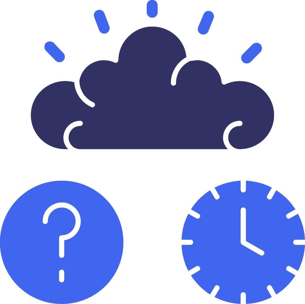 Quiz Flex IQ Solid Two Color Icon vector