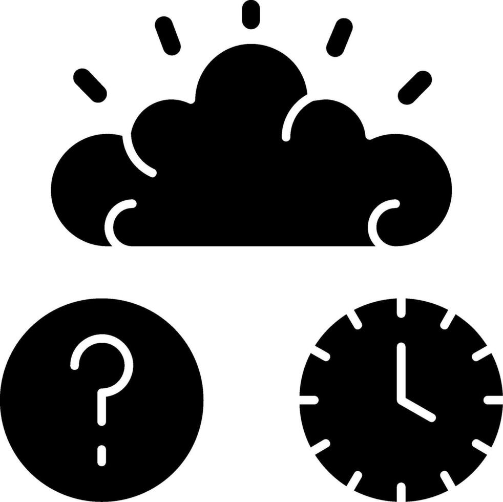 Quiz Flex IQ Glyph Icon vector
