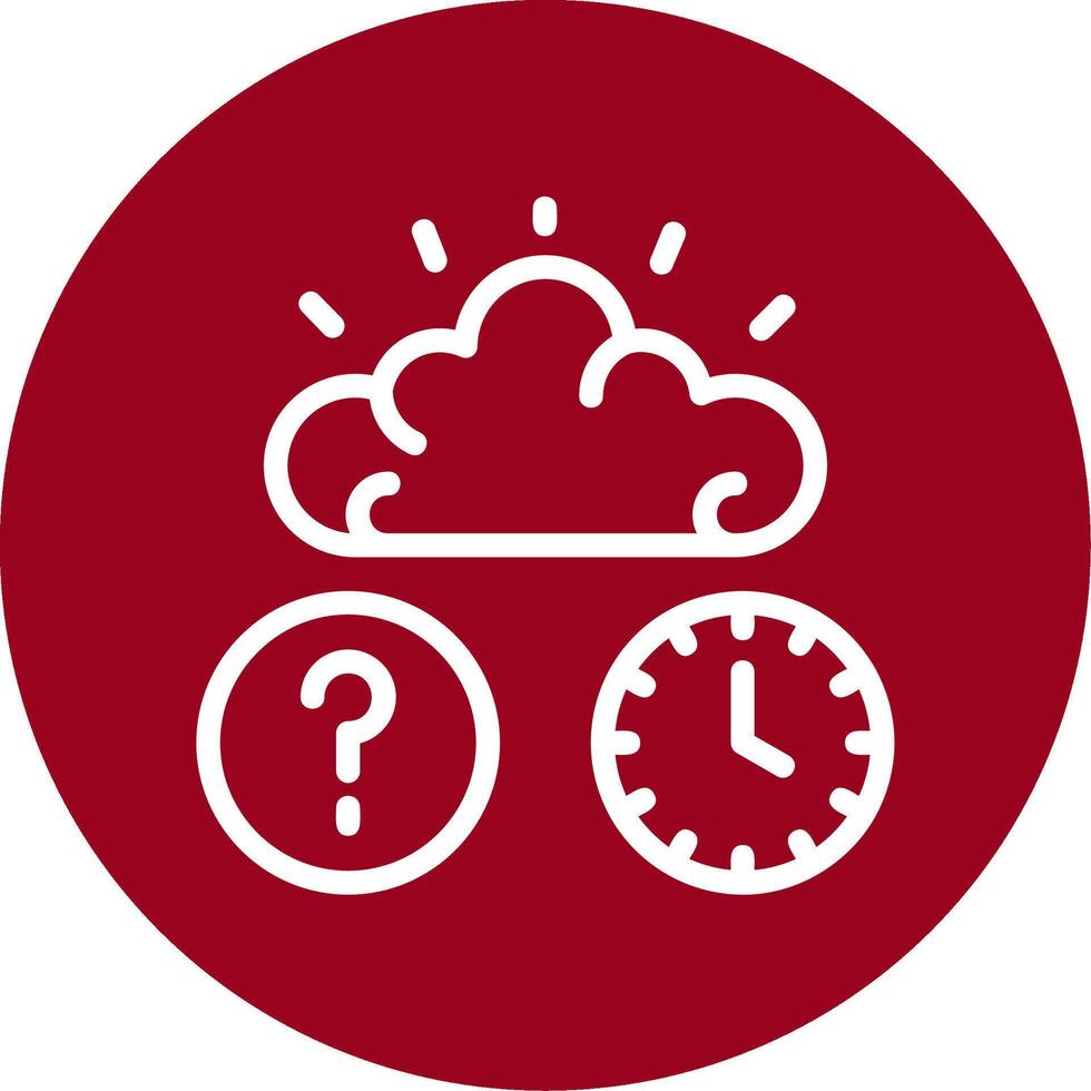 Quiz Flex IQ Outline Circle Icon vector