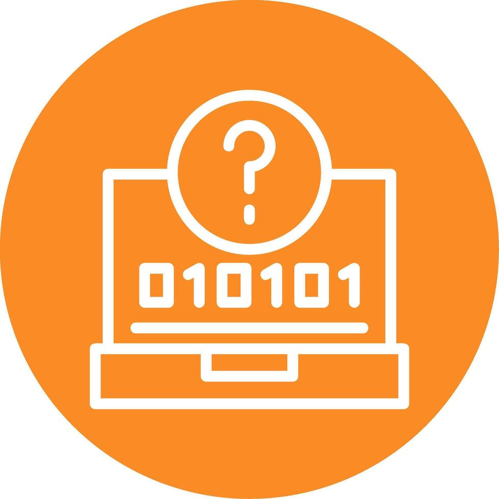 Quiz Swift Outline Circle Icon vector