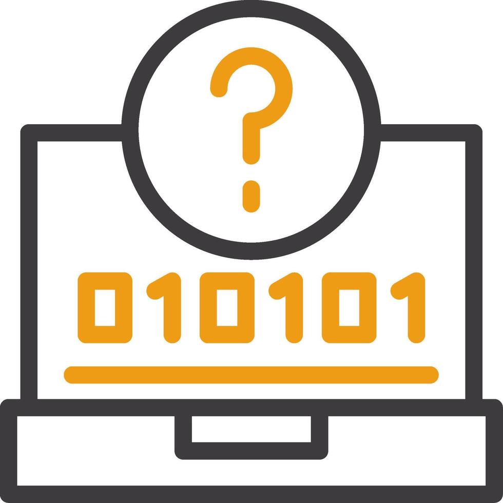 Quiz Swift Line Circle Icon vector