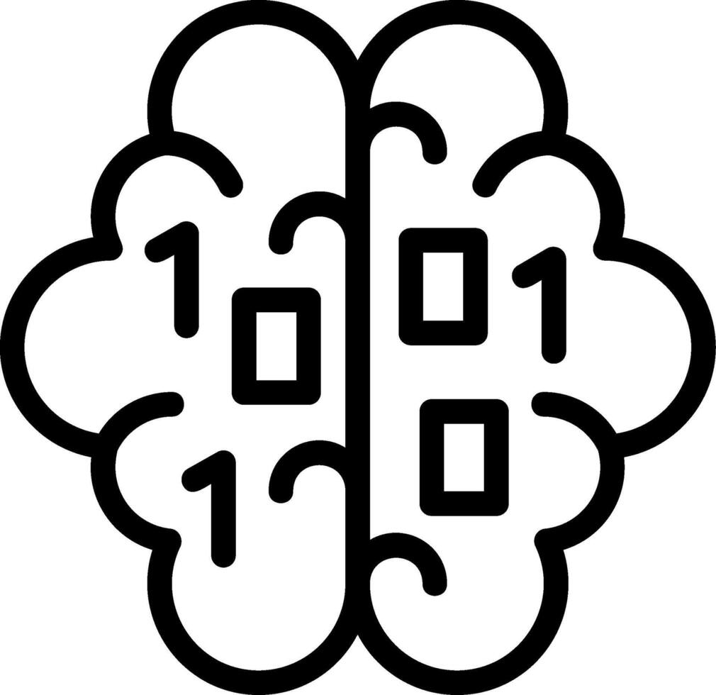 Mind Rush Line Icon vector