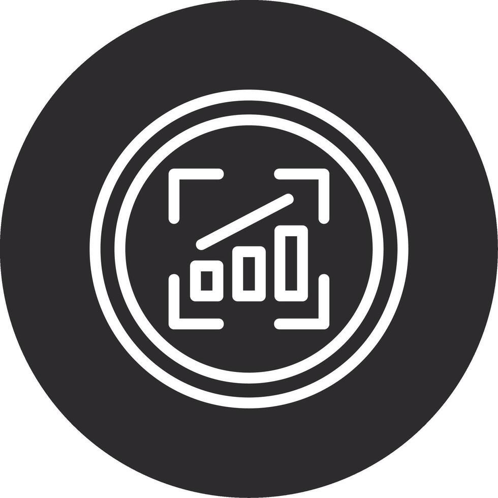 Snap Rise Inverted Icon vector
