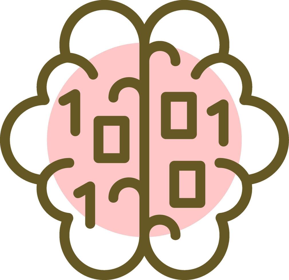 Mind Rush Linear Circle Icon vector