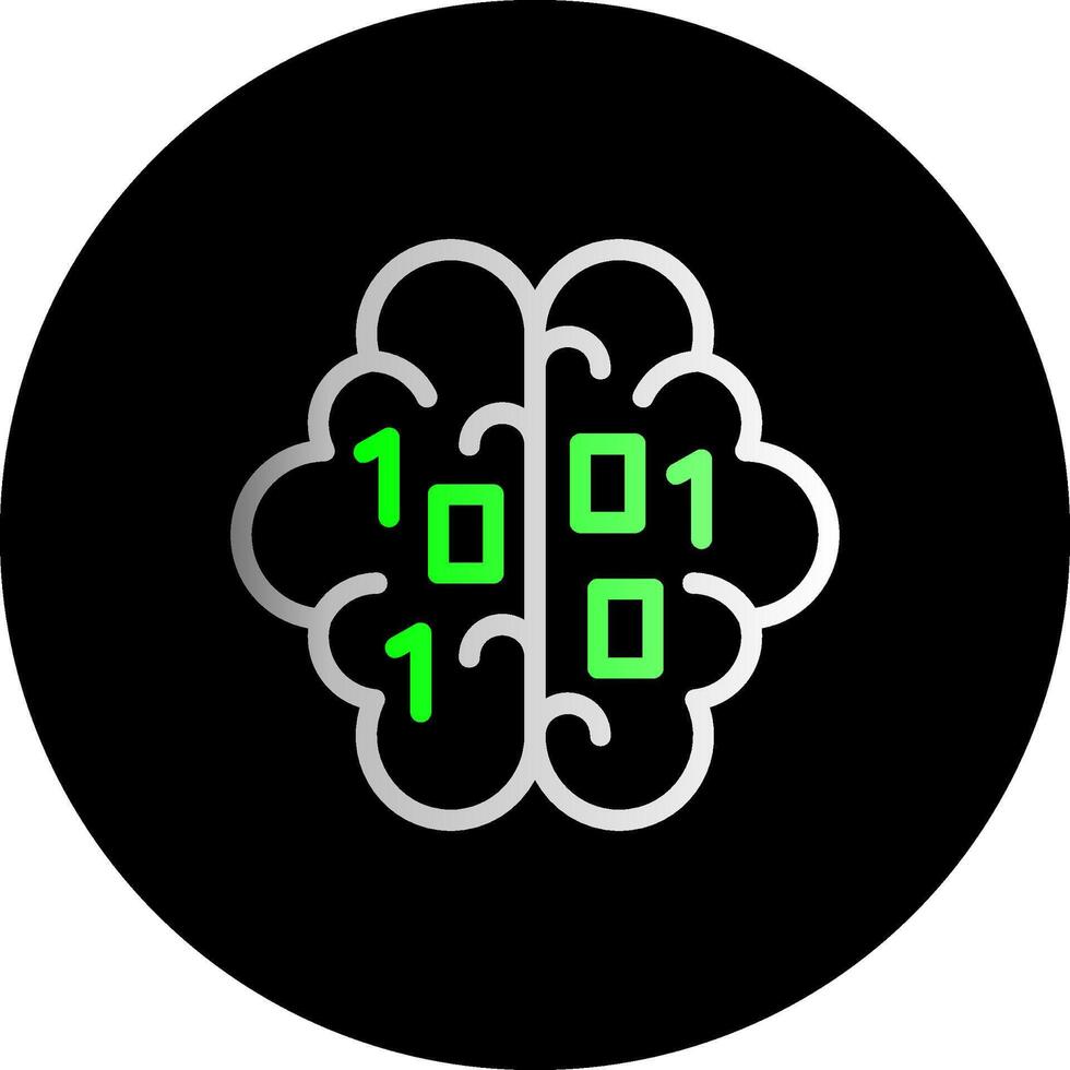 Mind Rush Dual Gradient Circle Icon vector