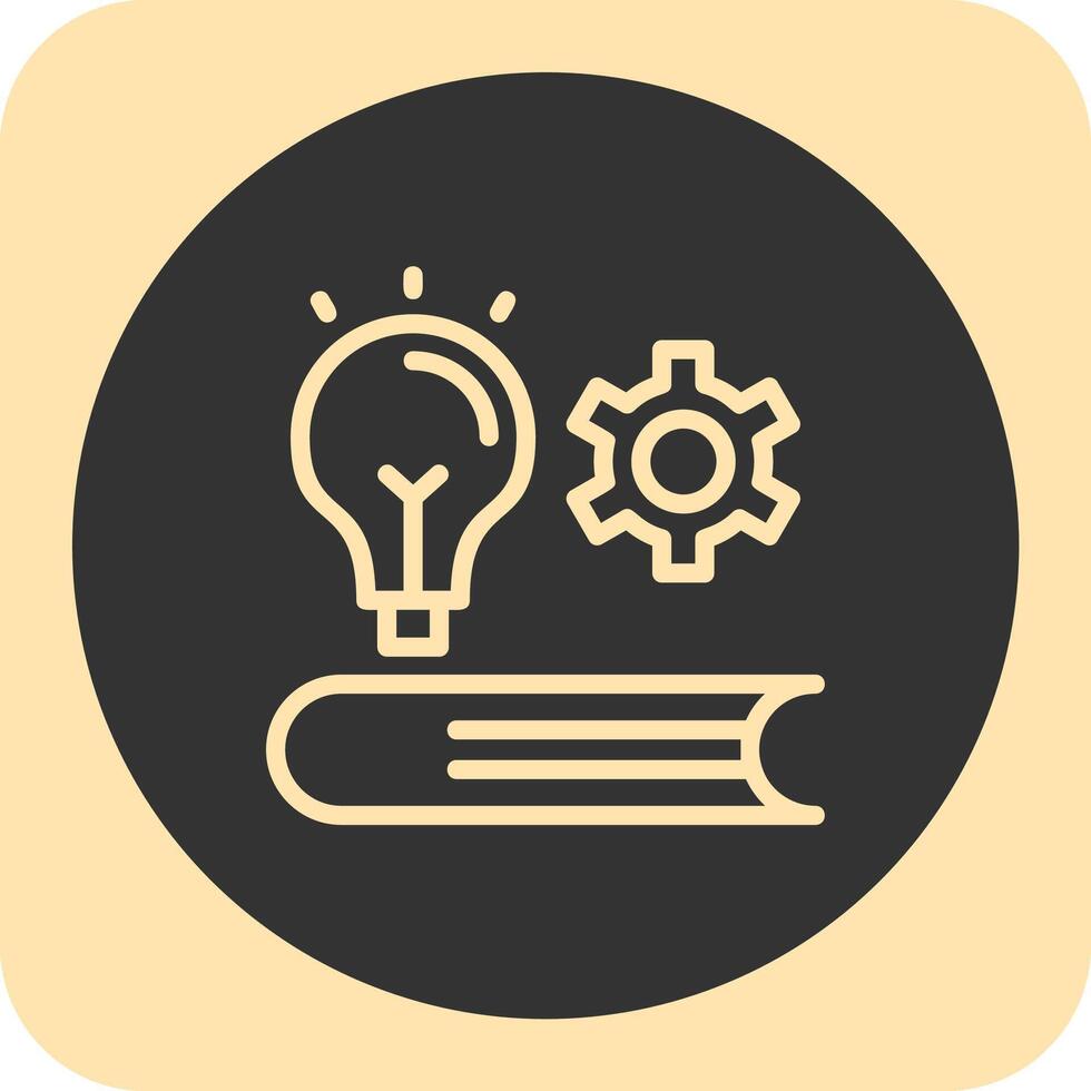 Edu Wiz Linear Round Icon vector