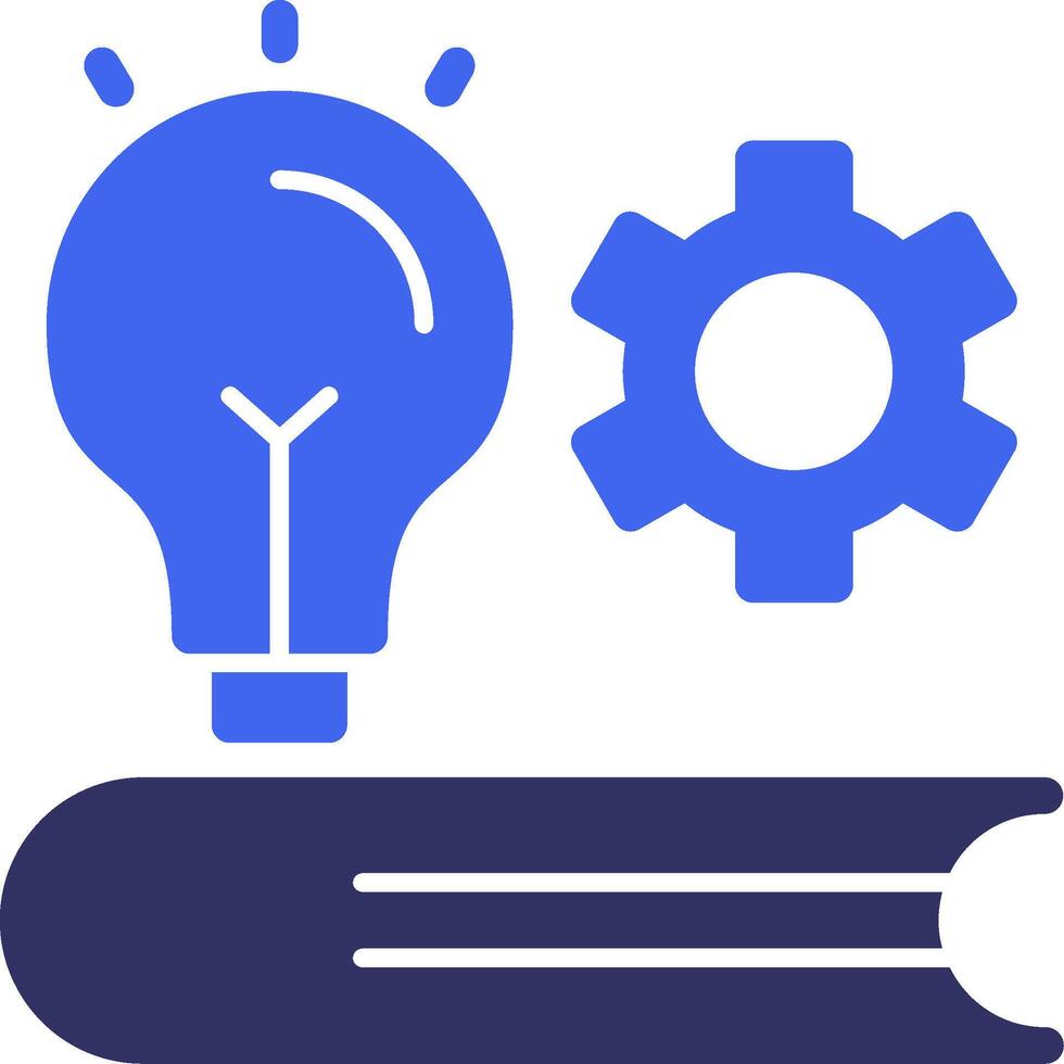Edu Wiz Solid Two Color Icon vector