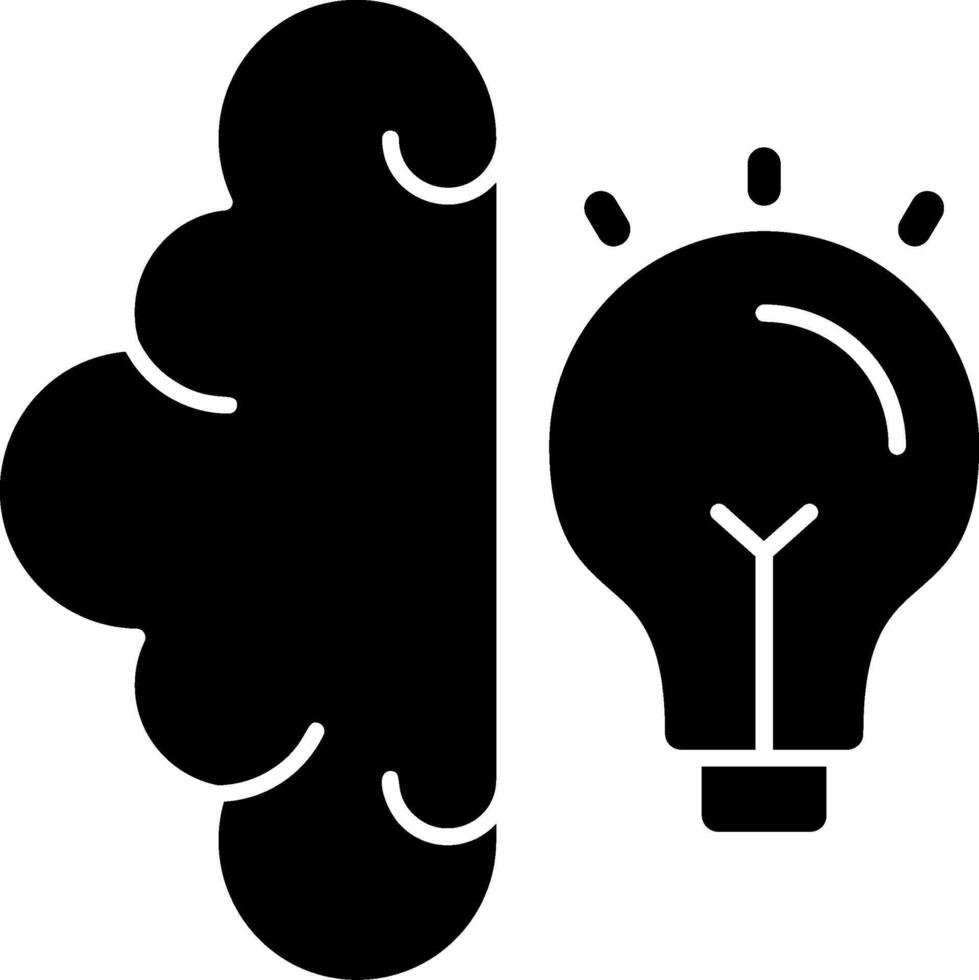 Mind Wiz Glyph Icon vector