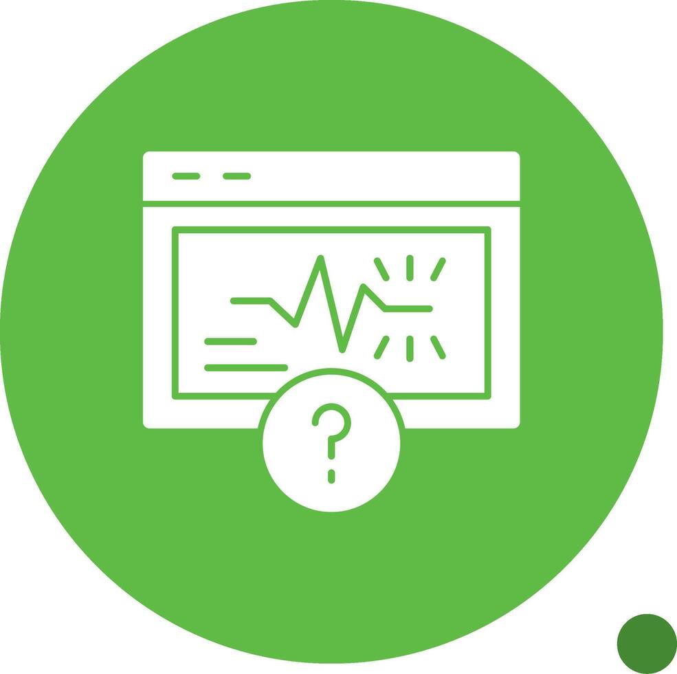 Quiz Spark Glyph Shadow Icon vector