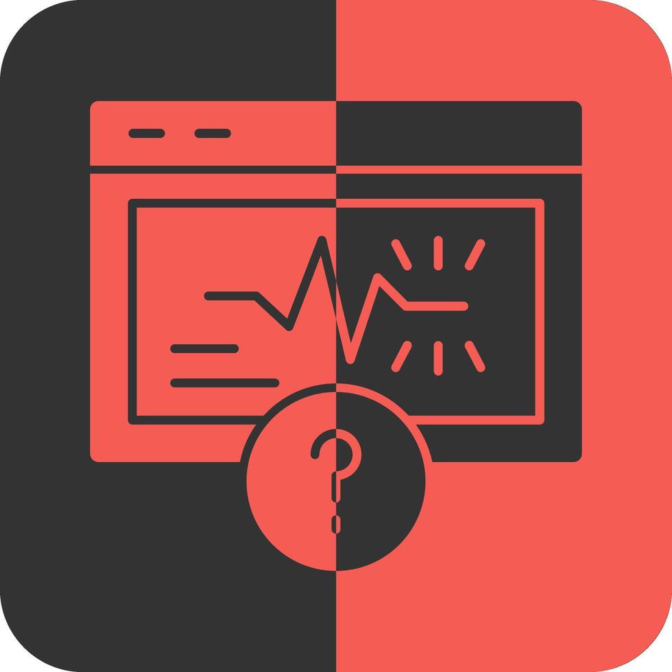 Quiz Spark Red Inverse Icon vector