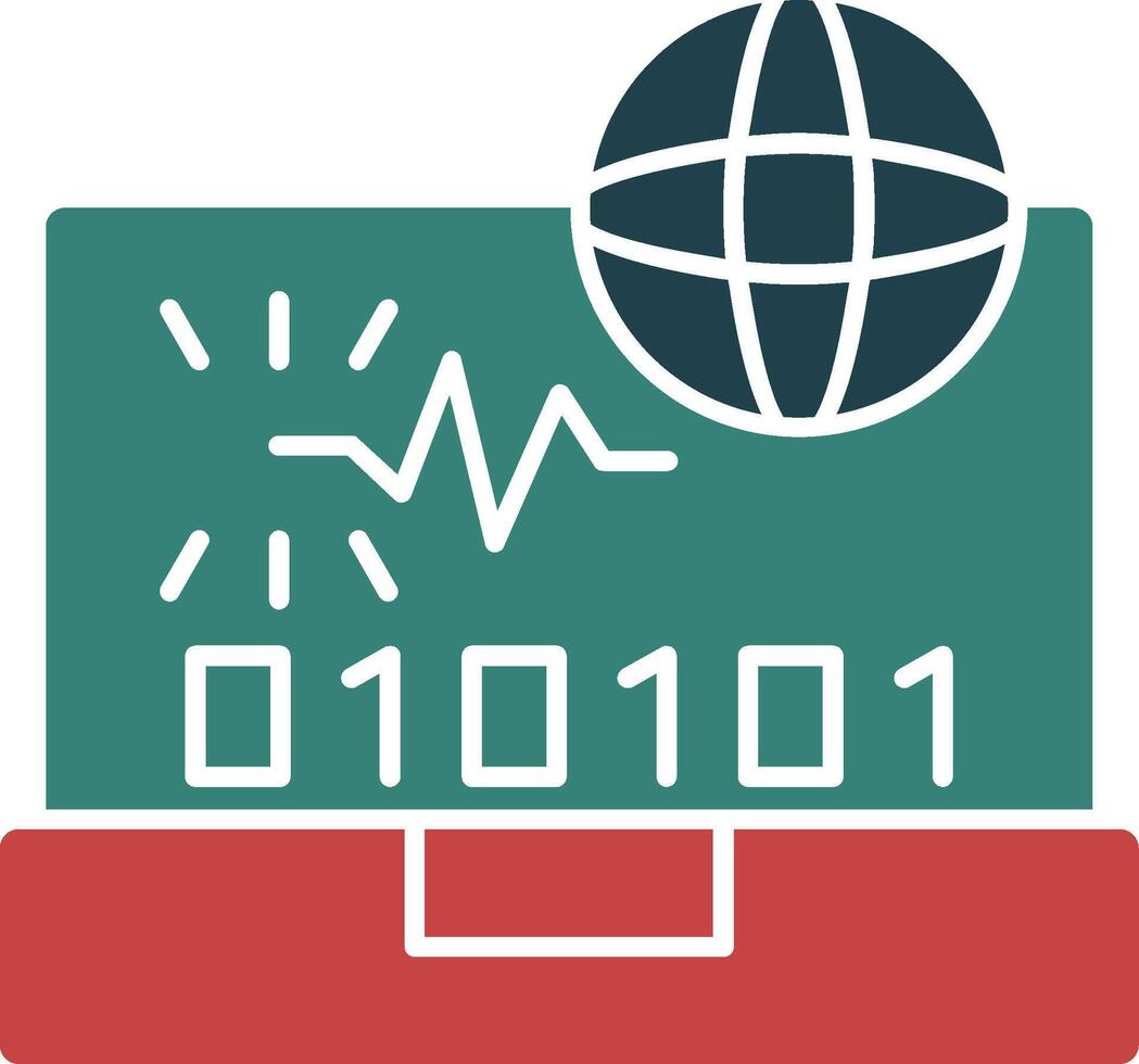 Swift Spark Glyph Two Color Icon vector