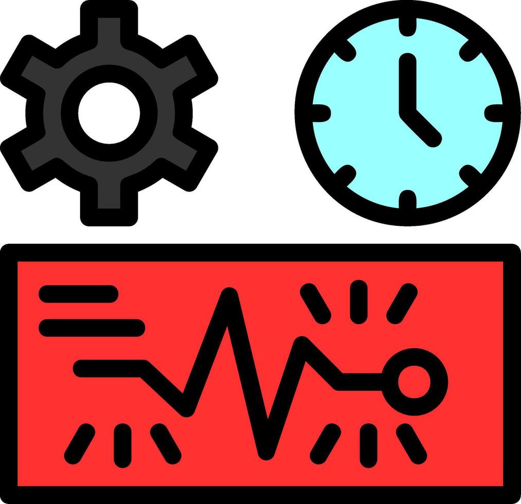 Quick Spark Line Filled Icon vector