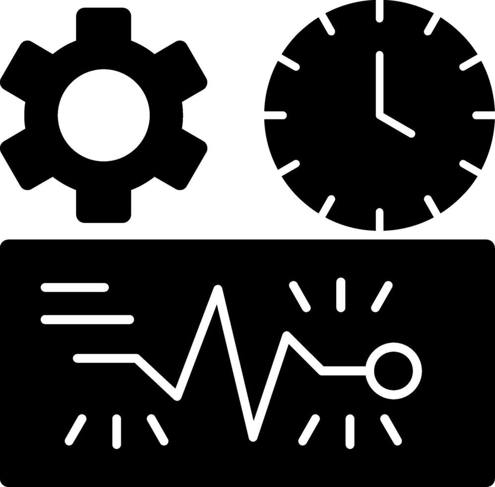 Quick Spark Glyph Icon vector