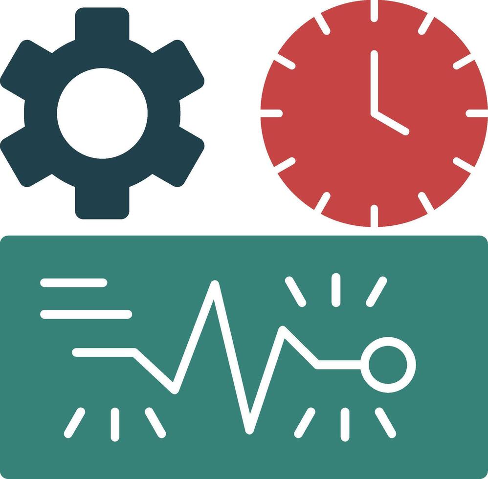 Quick Spark Line Circle Icon vector