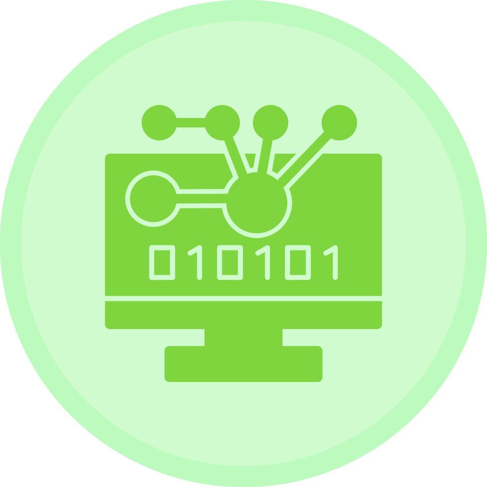 Byte Lift Multicolor Circle Icon vector