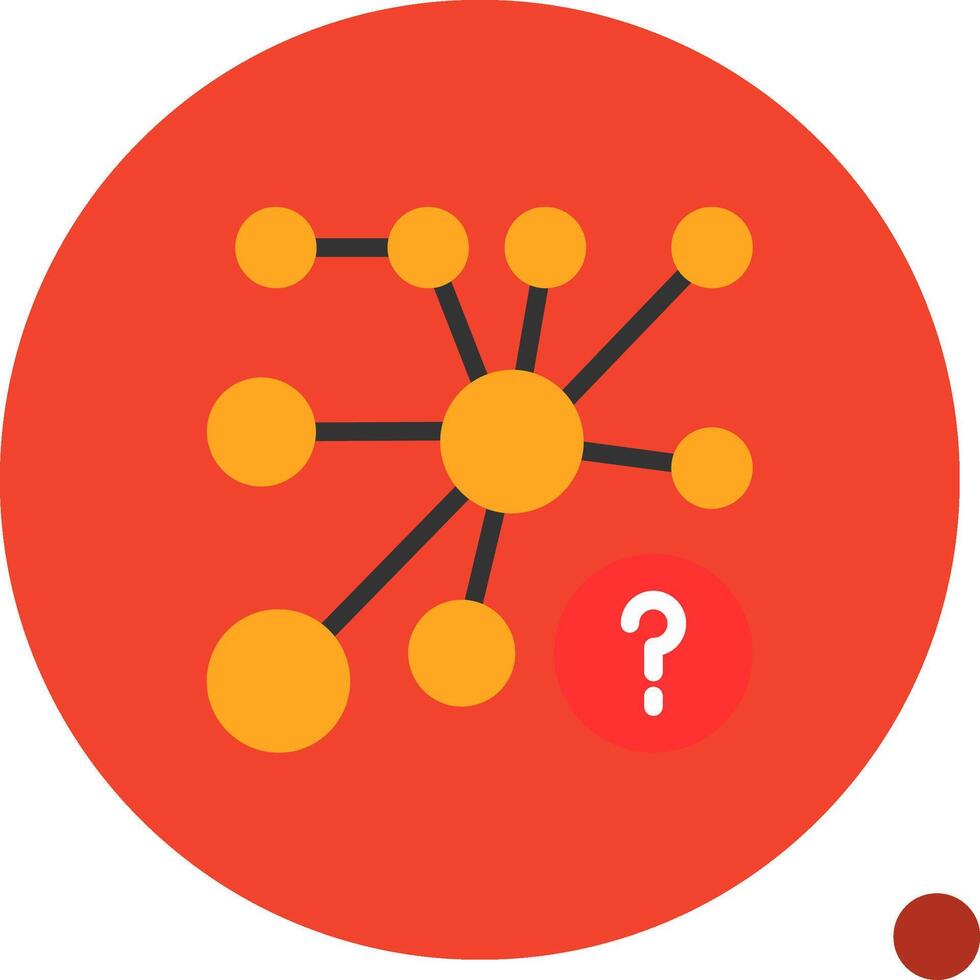 Quiz Lift Flat Shadow Icon vector