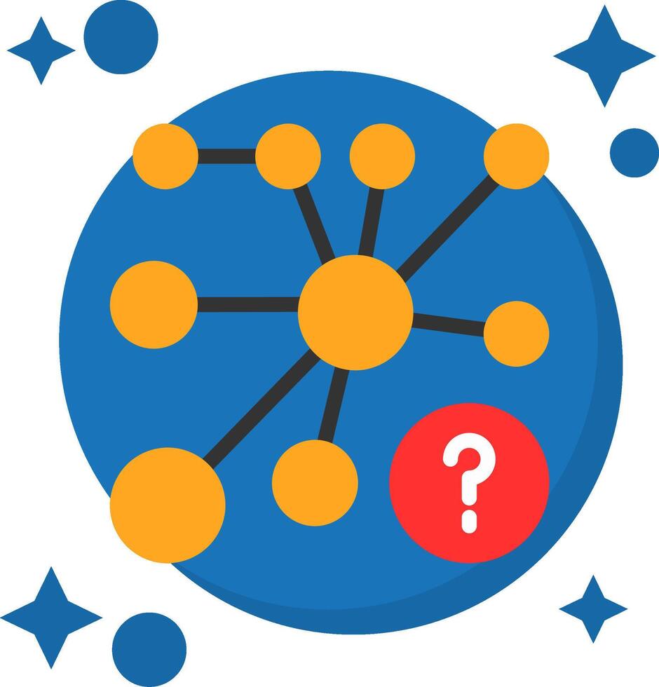 Quiz Lift Tailed Color Icon vector
