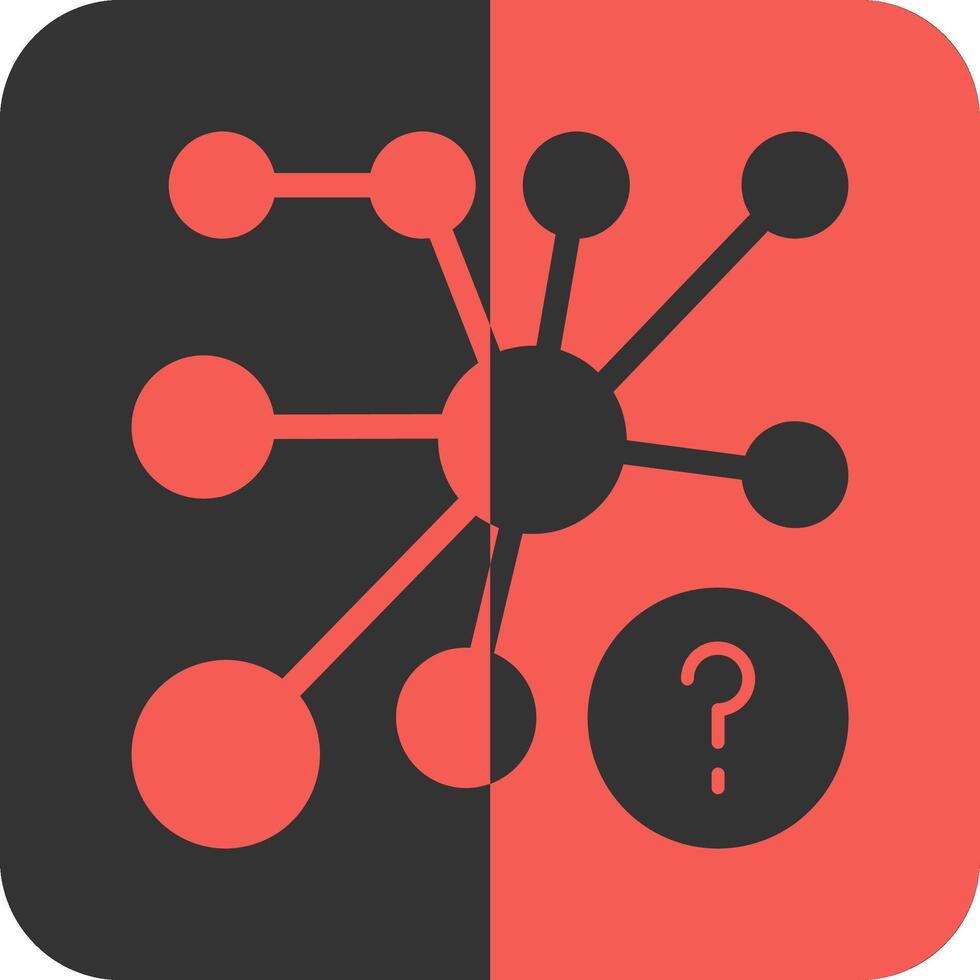 Quiz Lift Red Inverse Icon vector