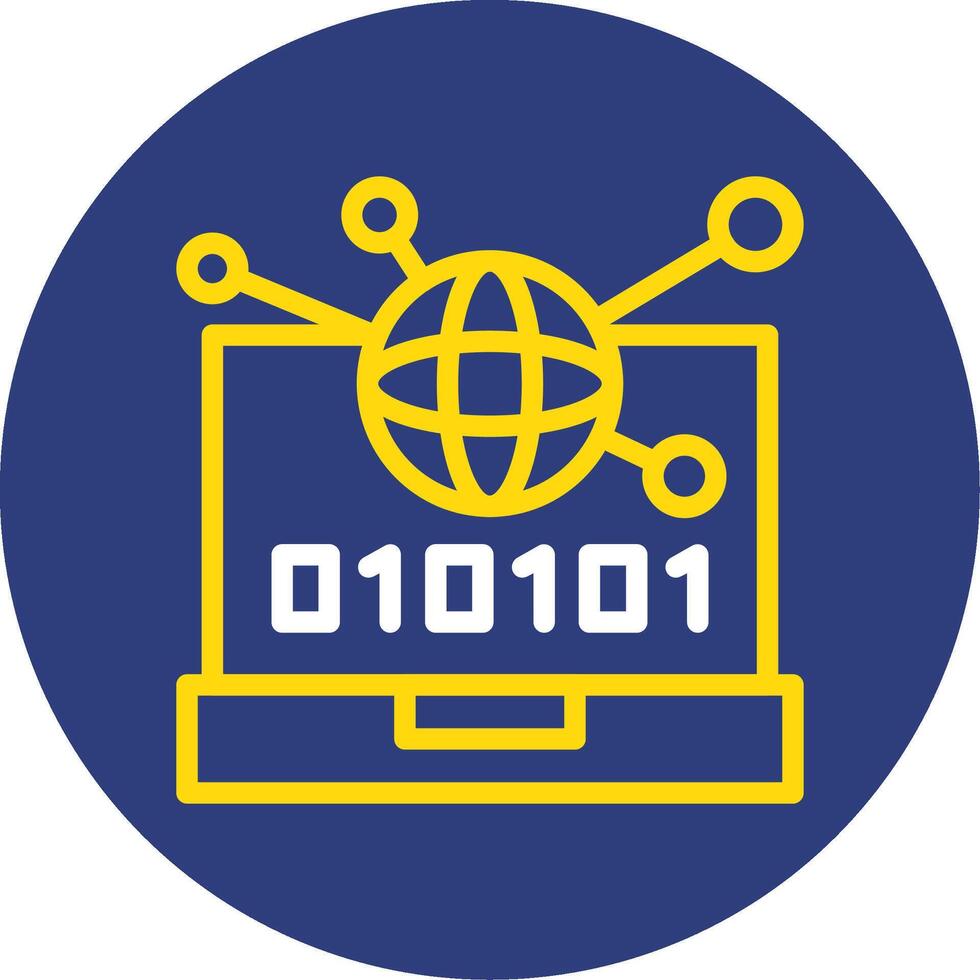 Swift Lift Dual Line Circle Icon vector